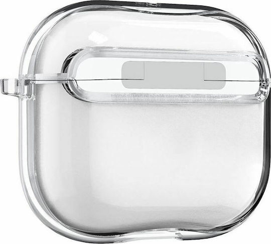 Spigen Ultra Hybrid Θήκη Σιλικόνης με Γάντζο Crystal Clear για Apple AirPods 3