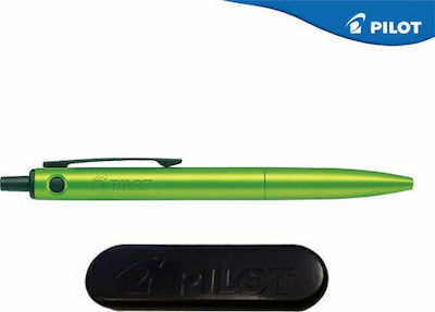 Pilot Explorer Metallic Lime Pen Ballpoint 1mm with Blue Ink