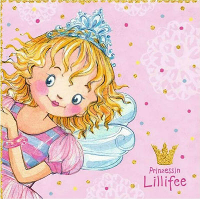 Șervețele Servetele de petrecere Lillifee 33x33cm 20 bucăți. Multicolore 33x33cm. 20buc