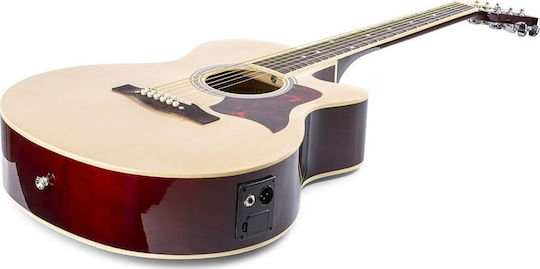 Max Semi-Acoustic Guitar Max Showkit Cutaway Natural