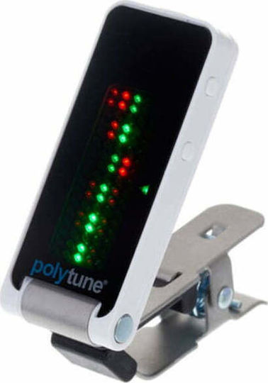 TC Electronic Chromatic Tuner PolyTune Clip in White Color