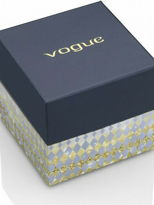 Vogue Γυναικείο Ρολόι 10.7mm Χρονογράφος Μπαταρίας με Ασημί Μεταλλικό Μπρασελέ