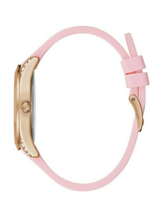 Guess Uhr mit Rosa Lederarmband