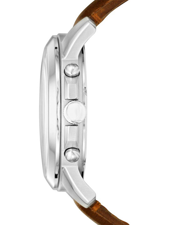 Fossil Uhr Batterie mit Lederarmband