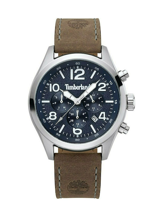 Timberland Uhr Chronograph mit Braun Lederarmband