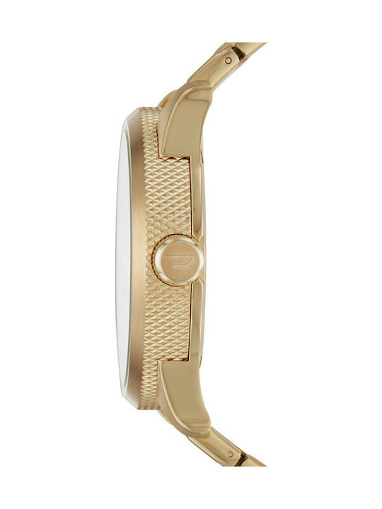 Diesel Men's Watch 46mm Battery with Gold Metal Bracelet