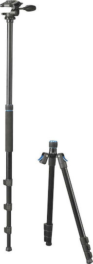 Cullmann Kamerastative Rondo 480M RW20 aus Aluminium mit 3-Wege Kopf bis 183cm und Maximale Belastung 4kg