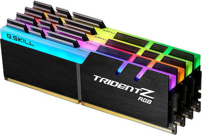 G.Skill Trident Z RGB 128GB DDR4 RAM με 4 Modules (4x32GB) και Ταχύτητα 4000 για Desktop