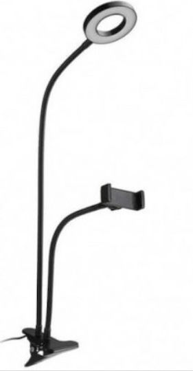 Ring Light 8cm 2500 - 4500K with Desktop Stand and Mobile Phone Holder