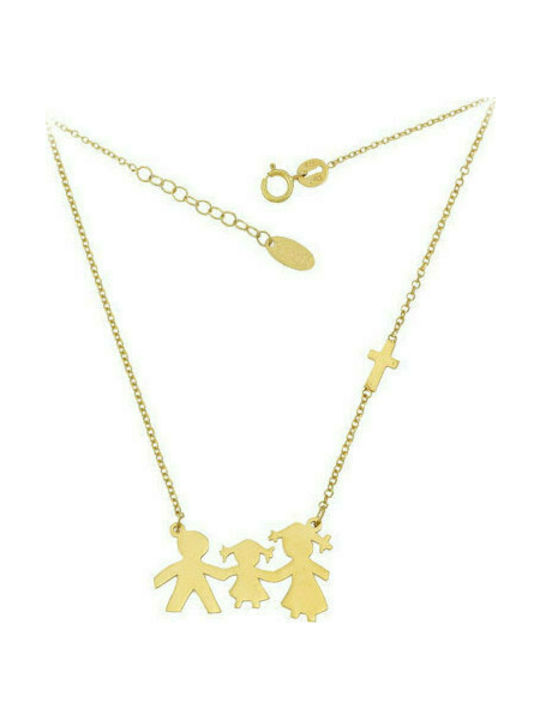 Necklace Family from Gold 9 K