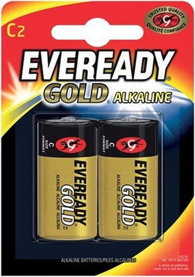 Eveready Gold Αλκαλικές Μπαταρίες C 1.5V 2τμχ