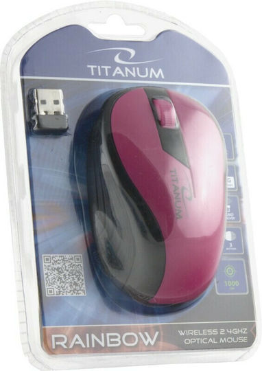 Esperanza Rainbow Wireless Mouse Pink