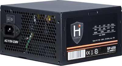 Inter-Tech HiPower SP-650 650W Black Computer Power Supply Full Wired