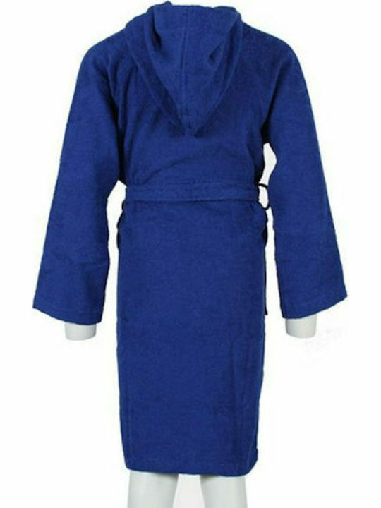 Champion Bathrobe 804134-BS008 Παιδικό Μπουρνούζι Κολυμβητηρίου Βαμβακερό Μπλε