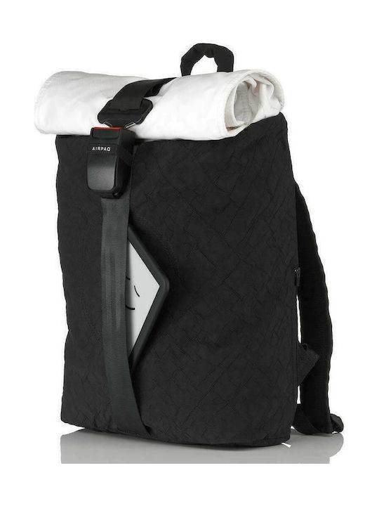 Airpaq Classiq 2.0 Rolltop Fabric Backpack Black 21lt