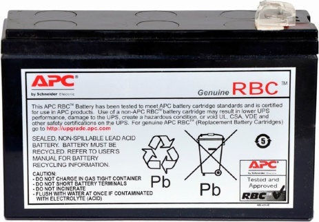 APC Replacement Cartridge 114 Μπαταρία UPS με Χωρητικότητα 6.4Ah και Τάση 12V 1τμχ