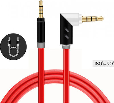 QIHANG TRRS 3.5mm male - 3.5mm male Cable Red 1.5m (M06)