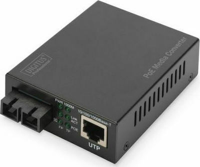 Digitus Gigabit PoE Media Converter RJ45 SC MM