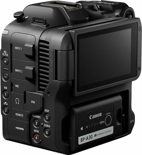 Canon Βιντεοκάμερα EOS C70 RF Body 4K DCI @ 120fps Αισθητήρας CMOS Αποθήκευση σε Κάρτα Μνήμης με Οθόνη Αφής 3.5" και HDMI