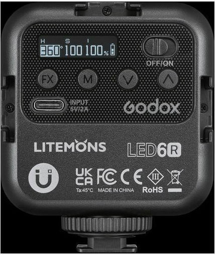 GODOX LITEMONS LED6R Luce Video RGB - CRI95, 36.000 Colori, Per Streaming E Fotografia - Foto 5
