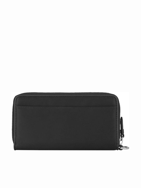 Large Leather Women's Wallet with RFID Brown