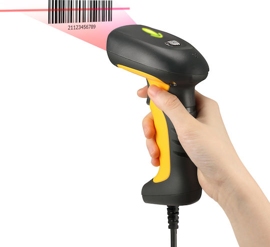 Adesso Nuscan 5200TU Scanner Χειρός Ενσύρματο με Δυνατότητα Ανάγνωσης 2D και QR Barcodes
