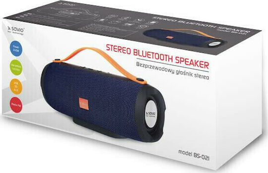 Savio BS-021 Bluetooth Speaker 10W with Radio and Battery Life up to 7 hours Blue