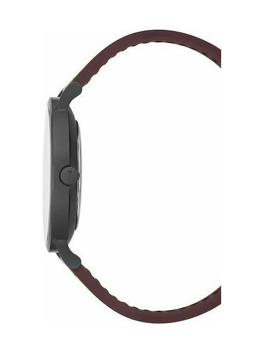 Ted Baker Uhr Batterie mit Braun Lederarmband TE50276004