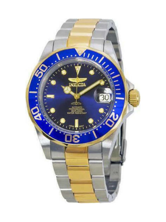 Invicta Pro Diver Ρολόι Αυτόματο με Μεταλλικό Μπρασελέ Invicta Pro Diver Ρολόι Αυτόματο με Μεταλλικό Μπρασελέ