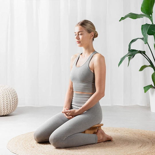 Navaris Meditation Stool in Brown Color