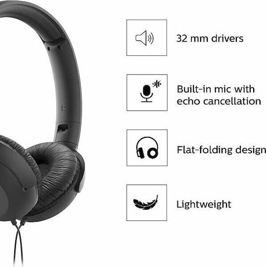 Philips TAUH201 Kabelgebunden Am Ohr Kopfhörer Schwarz