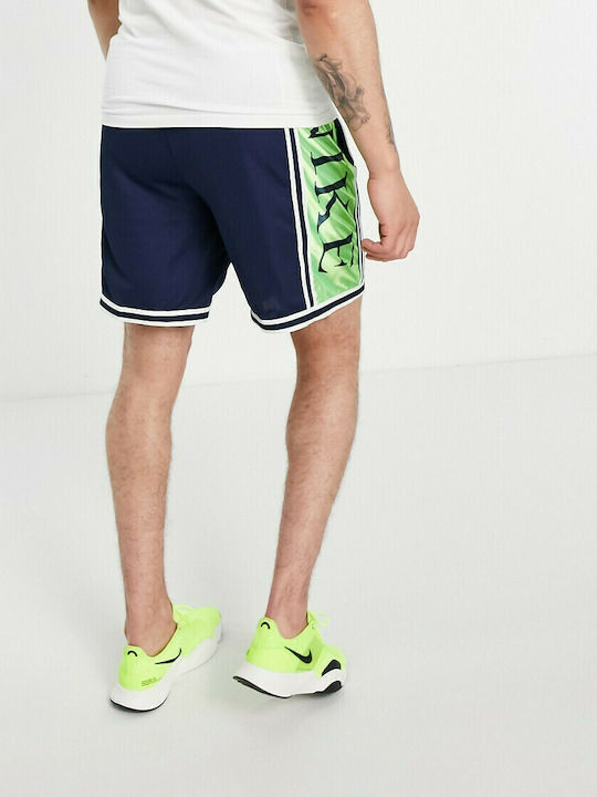 Nike Basketball Dna Logo Sportliche Herrenshorts Dri-Fit Marineblau