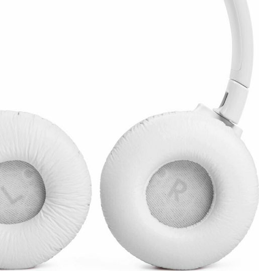 JBL Tune 660NC Ασύρματα / Ενσύρματα On Ear Ακουστικά με 44 ώρες Λειτουργίας και Quick Charge Λευκά