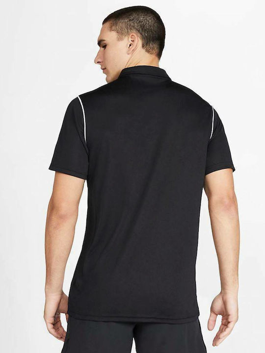 Nike Ανδρική Μπλούζα Dri-Fit Polo Κοντομάνικη Μαύρη