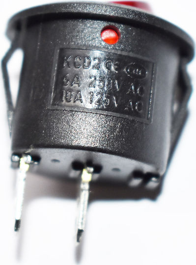 ForAll On-Off switch Rocker with Lighting Red 1pcs