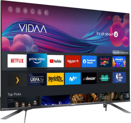 Hisense Smart Television 55" 4K UHD QLED E76G HDR (2021)