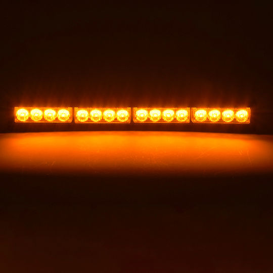 GloboStar Car Signaling Bar LED 10 - 30V Waterproof 45cm with Orange Lighting