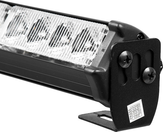 GloboStar Pro Series Μπάρα Σήμανσης Αστυνομίας για Αυτοκίνητα & Φορτηγά 16 Προγραμμάτων Φωτισμού LED 10-30V - Μπλε