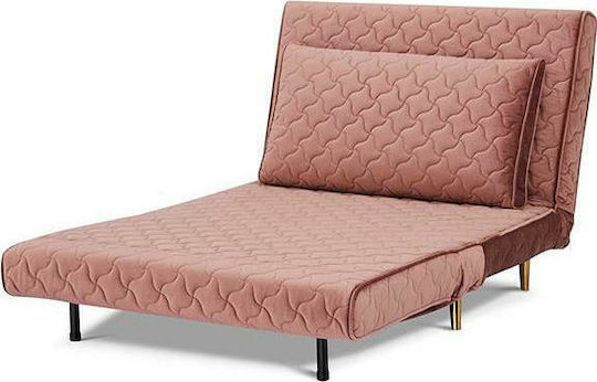 Barcelona Armchair Bed Pink Quilted 106x92x83cm