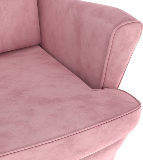 Bergère Catifelat Roz 81x90x96.5cm