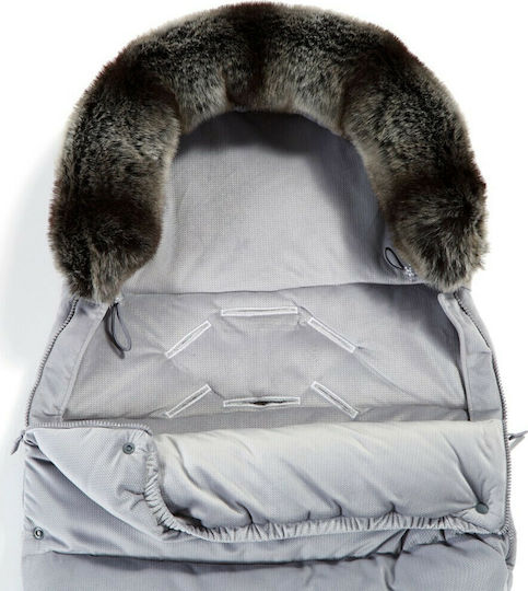 La Millou Aspen Uni Waterproof Stroller Footmuff with Velvet Lining 110x50cm Gray