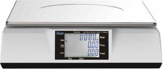 Aclas PS6D Elektronisch Einzelhandelswaage mit Säule mit einer Wiegekapazität von 30kg und einer Unterteilung von 10gr