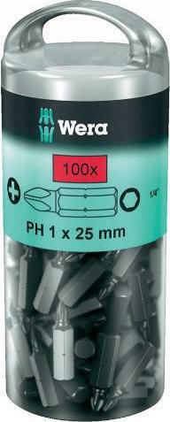 Wera Set 100 Screwdriver Bits Cross