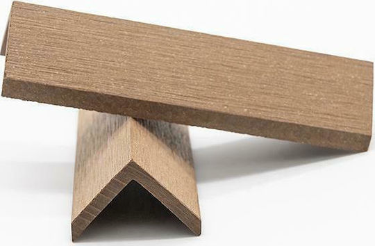Newplan Deck Ecke für Gartenboden aus WPC 360x4cm 1Stück