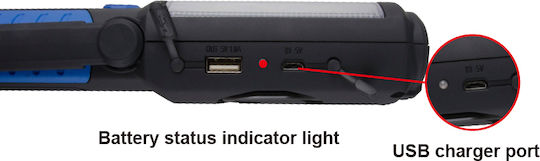 King Tony Rechargeable Workshop Light LED IP20 with Brightness up to 300lm