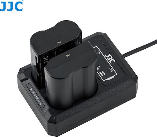 JJC Double Battery Charger DCH-ENEL15 Compatible with Nikon