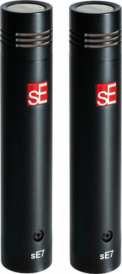 SE Electronics sE7 Condenser (Small Diaphragm) XLR Microphone Shock Mounted for Studio Pair