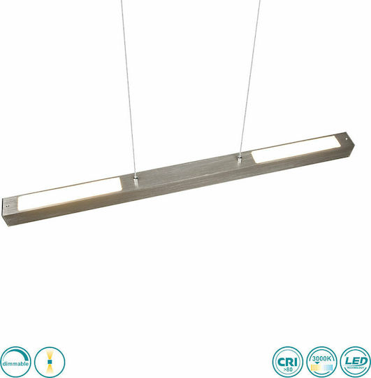 Trio Lighting Paros LED Γραμμικό Φωτιστικό Οροφής 29W Θερμό Λευκό IP20 με Ρυθμιζόμενη Ένταση Μ90xΒ5εκ.