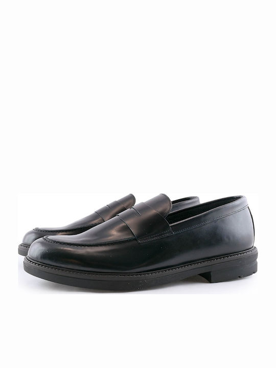 569 Men's Leather Casual Shoes Black