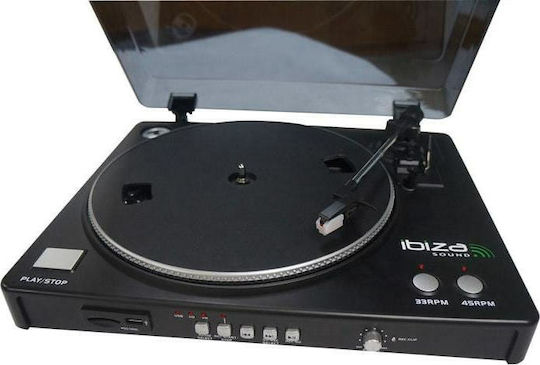 Ibiza Sound LP300 Turntables with Preamp Black